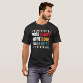Meer zwarten meer honden meer Ierse zwartegeschied T-shirt (Voorkant volledig)