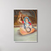 Meera Bai Oil schilderij op canvas Afdruk (Voorkant)