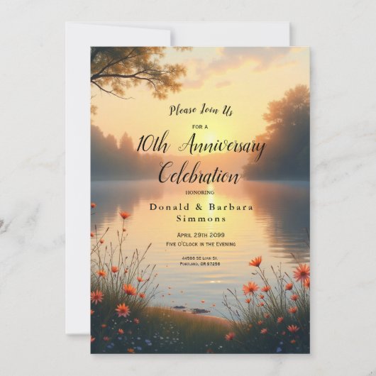 Meeravondrood Fluisteringen bij het Water Kaart (Voorkant)