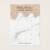 Meerbaar glitter druppelt het meervoudig ophaalsch visitekaartje (Voorkant)