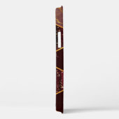 Meerbaar hexagon naadloze textuur met goud Case-Mate iPhone case (Achterkant / Rechts)