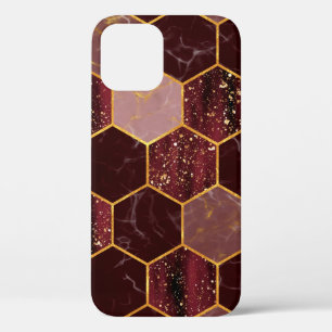 Meerbaar hexagon naadloze textuur met goud Case-Mate iPhone case