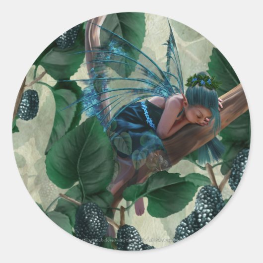 Meerbes Ronde Sticker (Voorkant)