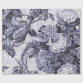 Meerbes Tone  Floral Toile Fabric No.4 Cadeaupapier (Vlak)