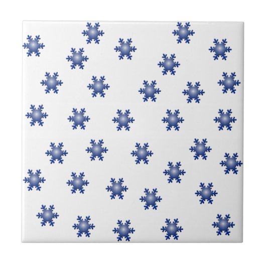 Meerbladig Snowflake Starburst Greeting Ceramic Tegeltje (Voorkant)