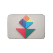 Meerbloemige bloem Tangram Badmat (Voorkant)
