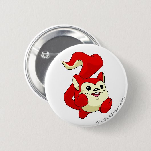 Meerca Red Ronde Button 5,7 Cm (Voorkant /achterkant)