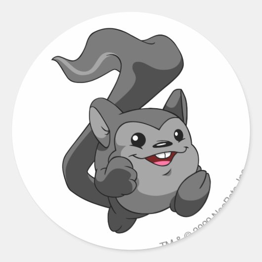 Meerca Shadow Ronde Sticker (Voorkant)