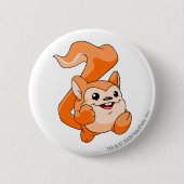 Meerca Sinaasappel Ronde Button 5,7 Cm (Voorkant)