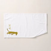 Meercat Design Monogrammed Bad Handdoek (Handdoek)