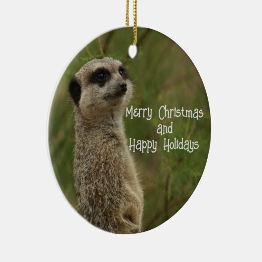 Meercat Merry Christmas Ornament (Rechts)