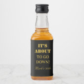 Meerdaagse bruidsschat likeurfles etiket (Voorkant)