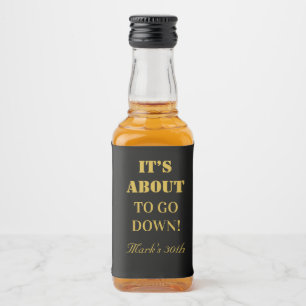 Meerdaagse bruidsschat likeurfles etiket