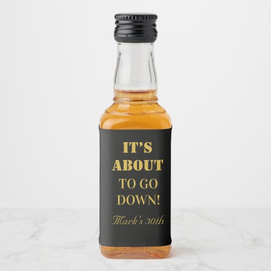 Meerdaagse bruidsschat likeurfles etiket (Voorkant)