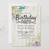 Meerdaagse Planten met een modern Succulent  Rusti Kaart (Voorkant)