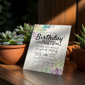 Meerdaagse Planten met een modern Succulent  Rusti Kaart