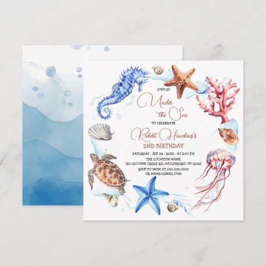 Meerdaagse Zeeen Kaart (Voorkant / Achterkant)