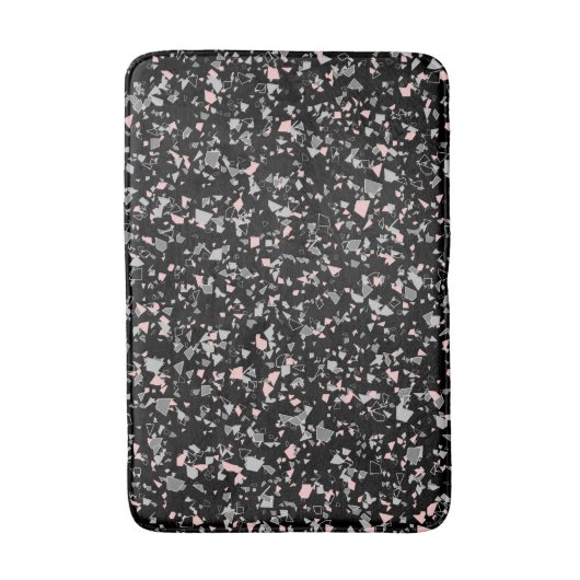 Meerdechips met abstracte textuur badmat (Voorkant Verticaal)