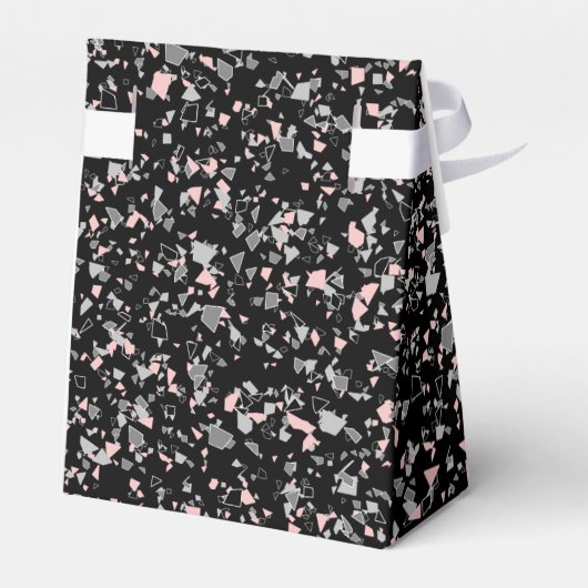 Meerdechips met abstracte textuur bedankdoosjes (Achterkant)