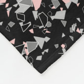 Meerdechips met abstracte textuur fleece deken (Hoek)