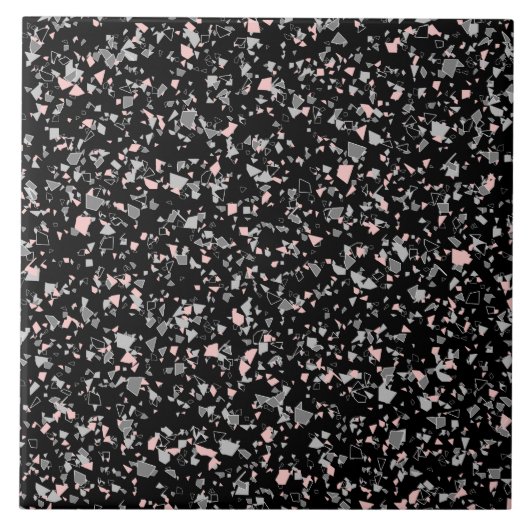 Meerdechips met abstracte textuur tegeltje (Voorkant)