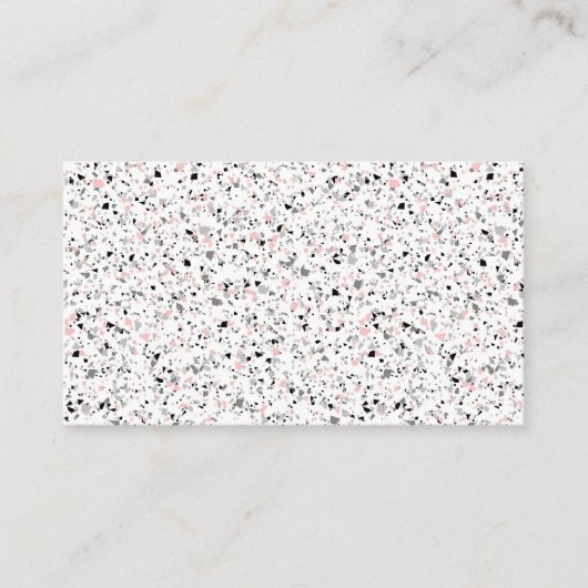 Meerdechips met abstracte textuur visitekaartje (Voorkant)