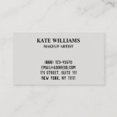 Meerdechips met abstracte textuur visitekaartje (Achterkant)