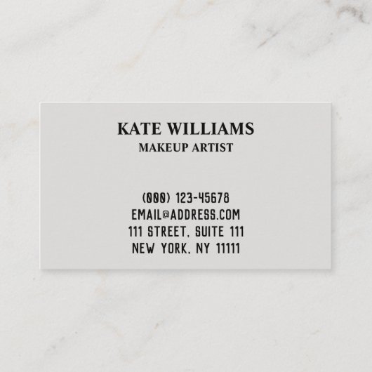 Meerdechips met abstracte textuur visitekaartje (Achterkant)