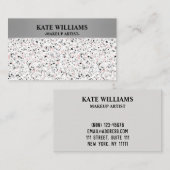 Meerdechips met abstracte textuur visitekaartje (Voorkant / Achterkant)