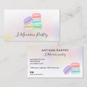 Meerdegebak pastelholografisch ombre visitekaartje (Voorkant / Achterkant)