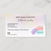 Meerdegebak pastelholografisch ombre visitekaartje (Achterkant)