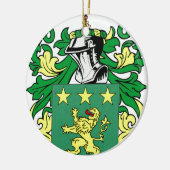 Meerdeklaag van wapens keramisch ornament (Links)