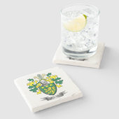 Meerdeklaag van wapens stenen onderzetter (Zijkant)