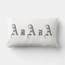 Meerdere A-monogram in zwart-wit