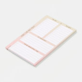 meerdere aan-uitvoerlijstpad post-it® notes (Schuin)