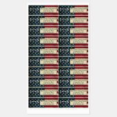 Meerdere Amerikaanse vlag 1776 retouradres Labels (Vel)