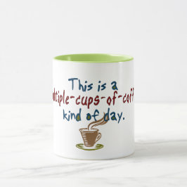 Meerdere bekers van koffie-dag mok