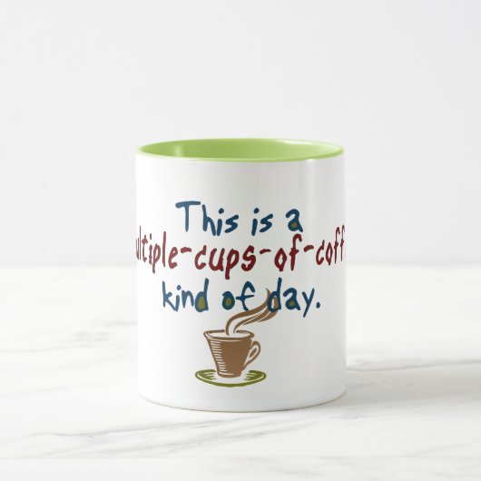 Meerdere bekers van koffie-dag mok (Midden)