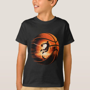 Meerdere belichtingen Kunst Sketll Sket Hoop Spele T-shirt