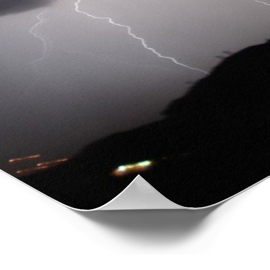 Meerdere blikseminslagen poster (Hoek)