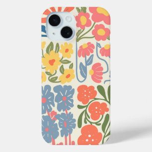 Meerdere Bloemen - Boho Telefoonhoesje iPhone 15 Case