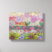 Meerdere bloemen canvas afdruk (Voorkant)