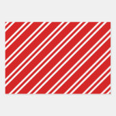 Meerdere diag stripe patronen DIY kleuren wit rood Inpakpapier Vel (Voorkant 3)