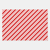 Meerdere diag stripe patronen DIY kleuren wit rood Inpakpapier Vel (Voorkant 2)