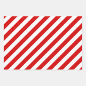 Meerdere diag stripe patronen DIY kleuren wit rood Inpakpapier Vel (Voorkant)