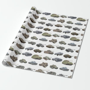 Meerdere Duitse WW2-tanks Cadeaupapier
