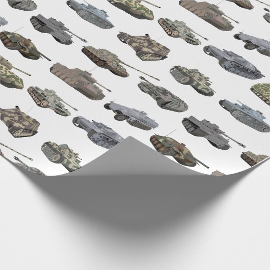 Meerdere Duitse WW2-tanks Cadeaupapier (Hoek)