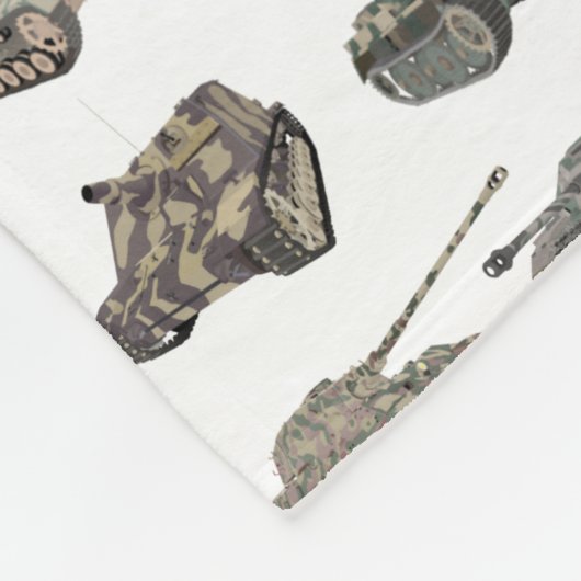 Meerdere Duitse WW2-tanks Fleece Deken (Hoek)