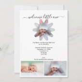 Meerdere foto Baby Boy of Girl Geboorteaankondigin Feestdagenkaart (Voorkant)