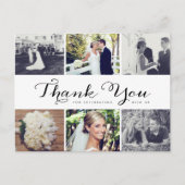 Meerdere foto bruiloft Dank u Briefkaart (Voorkant)